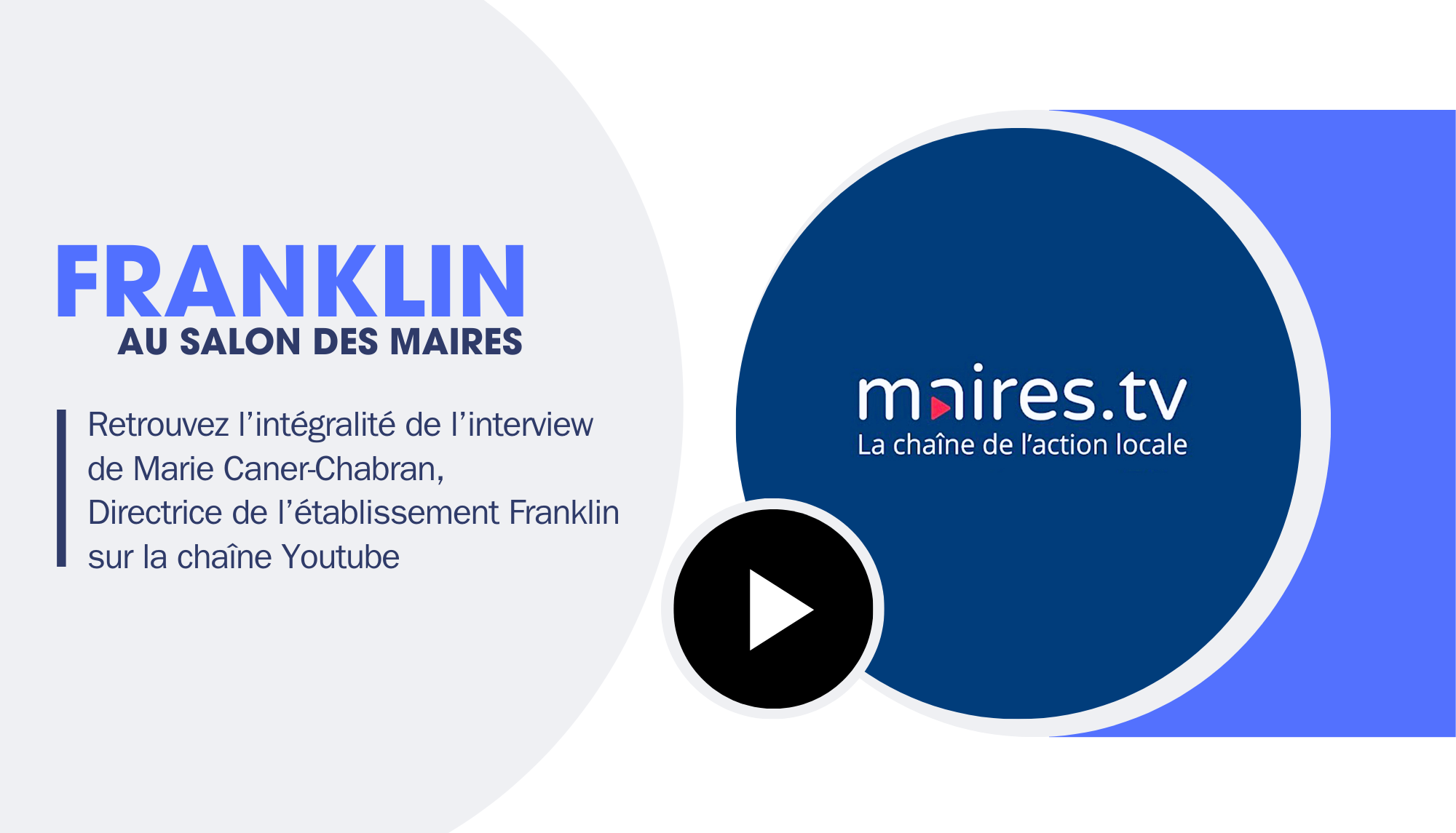 Saint-Louis de Gonzague au Salon des Maires - Interview de Marie Caner-Chabran