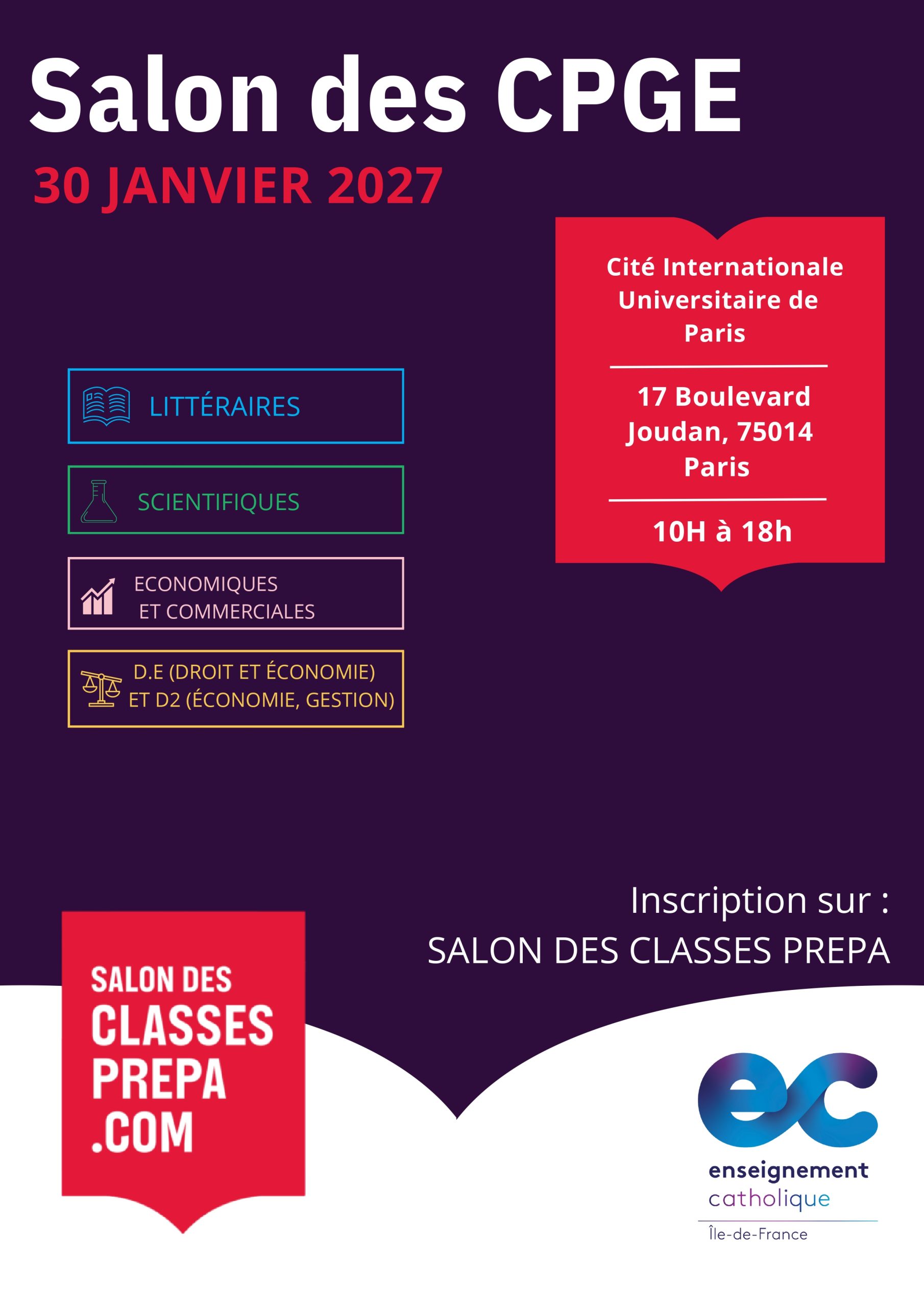 Salon des CPGE 2027 Affiche